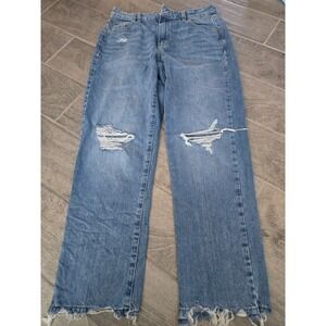Garage Vintage Straight Distressed High Rise  Jeans Womens Size 9 29 Distressed